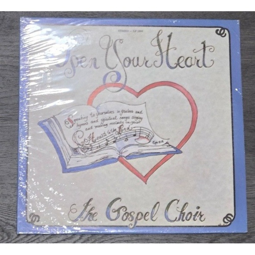 The Gospel Choir Open Your Heart Vinyl LP Christian Church Francesville